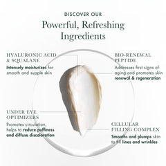 RéVive Firming Eye Cream texture swatch showing rich, smoothing formula.