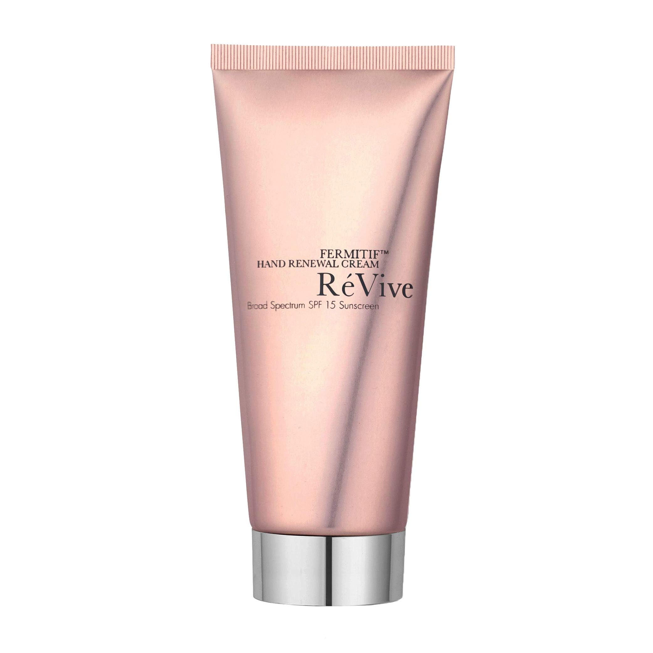 RéVive hand cream with SPF 15 rose-scented jar smooths and hydrates dry hands