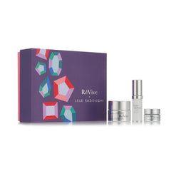 RéVive Intensité Gift Set packaging showcases a premium routine for refreshed-looking skin.