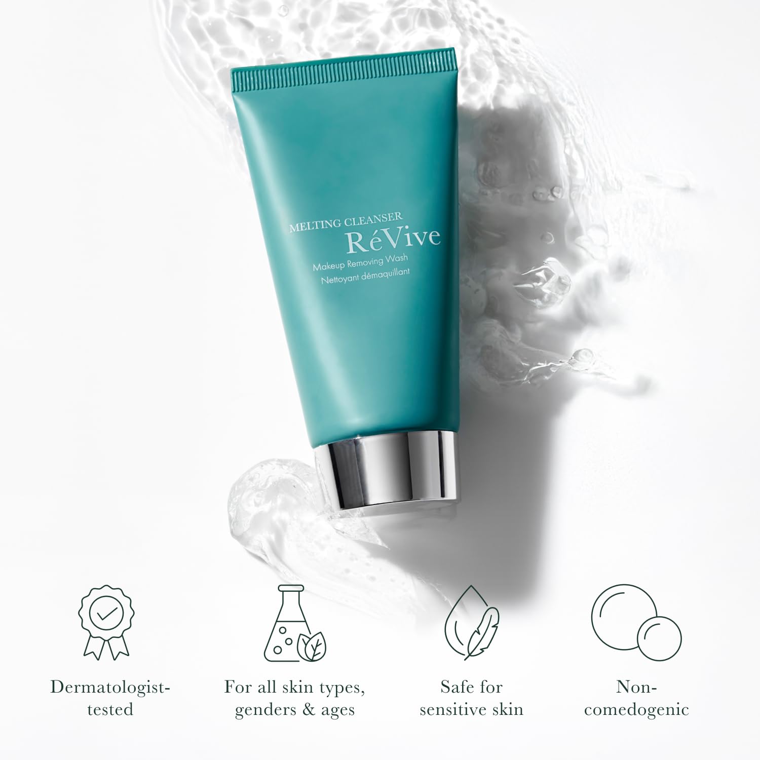 RéVive Melting Face Cleanser with macadamia oil nourishes while cleansing.