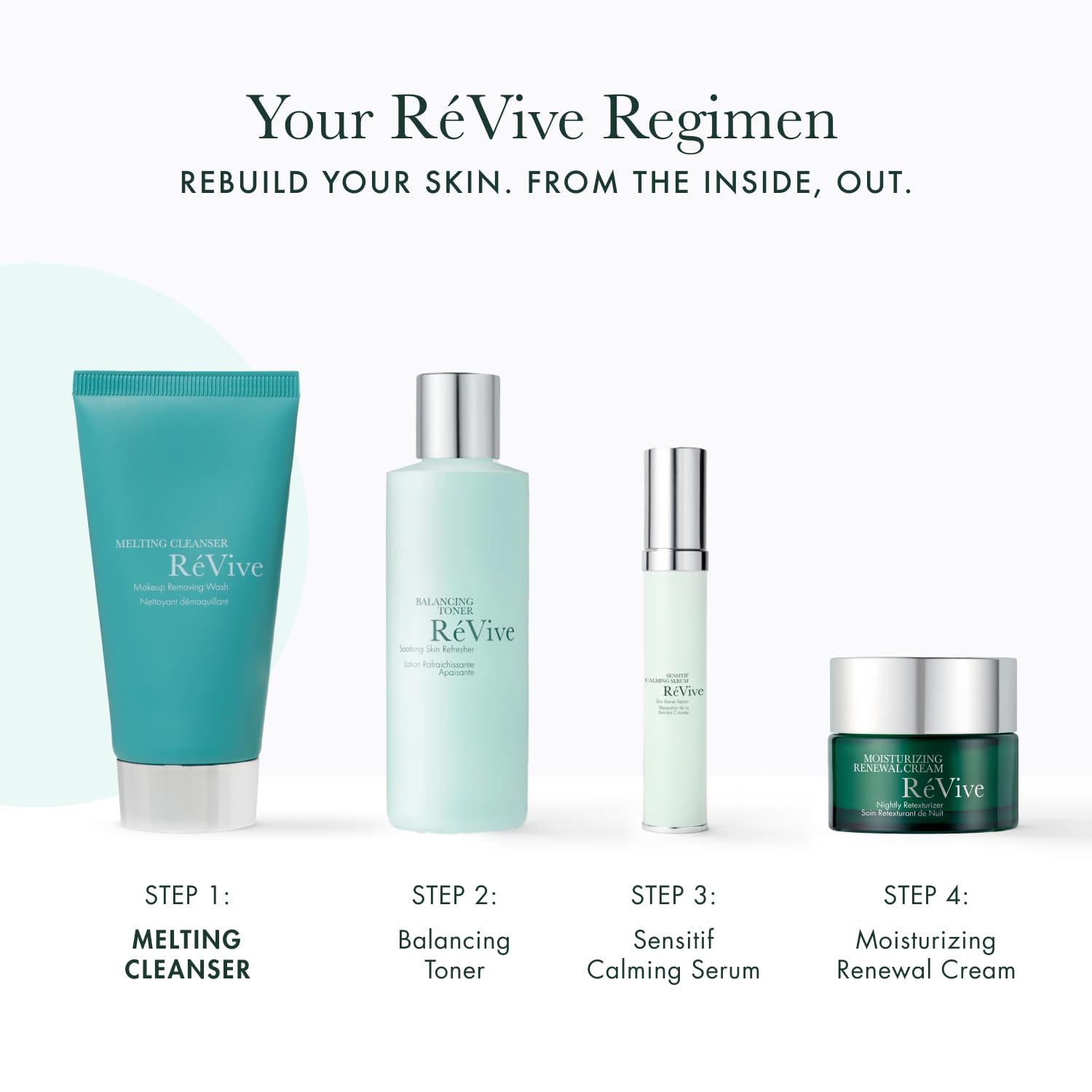 RéVive Melting Face Cleanser with olive oil supports hydration during cleansing.