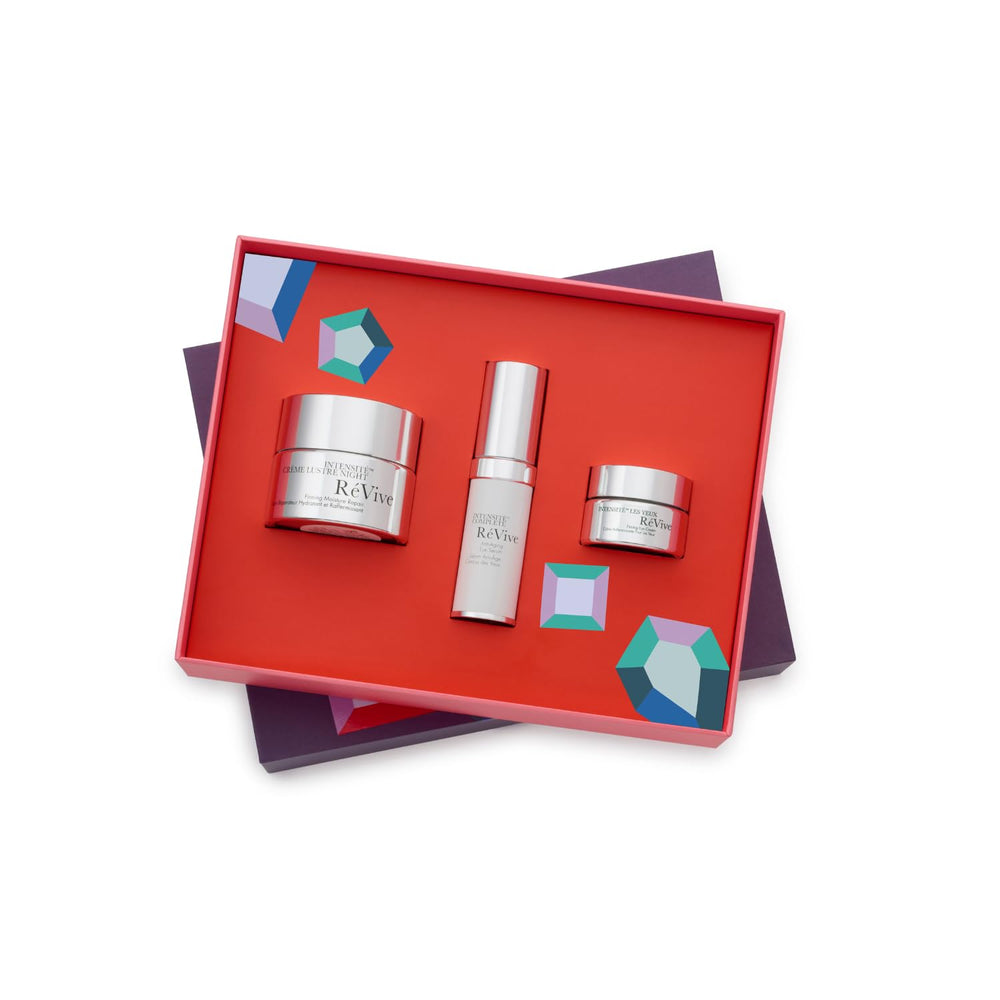 RéVive night-firming moisturizer jar with rich texture for overnight hydration.