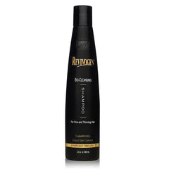Revivogen MD Bio-Cleansing Shampoo bottle demonstrates daily cleansing for thinning hair