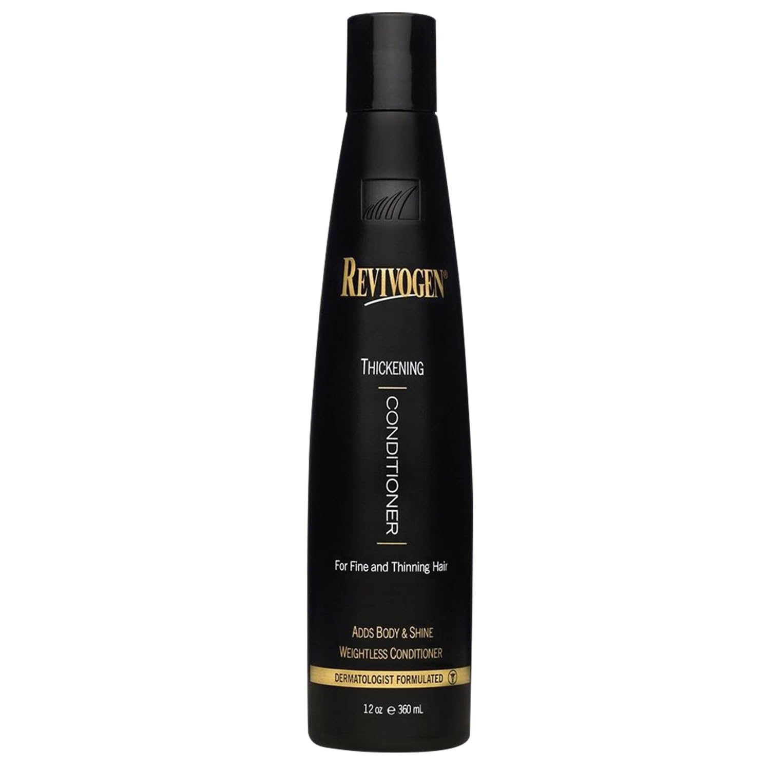 Revivogen MD thickening conditioner bottle ready for daily use to boost volume.