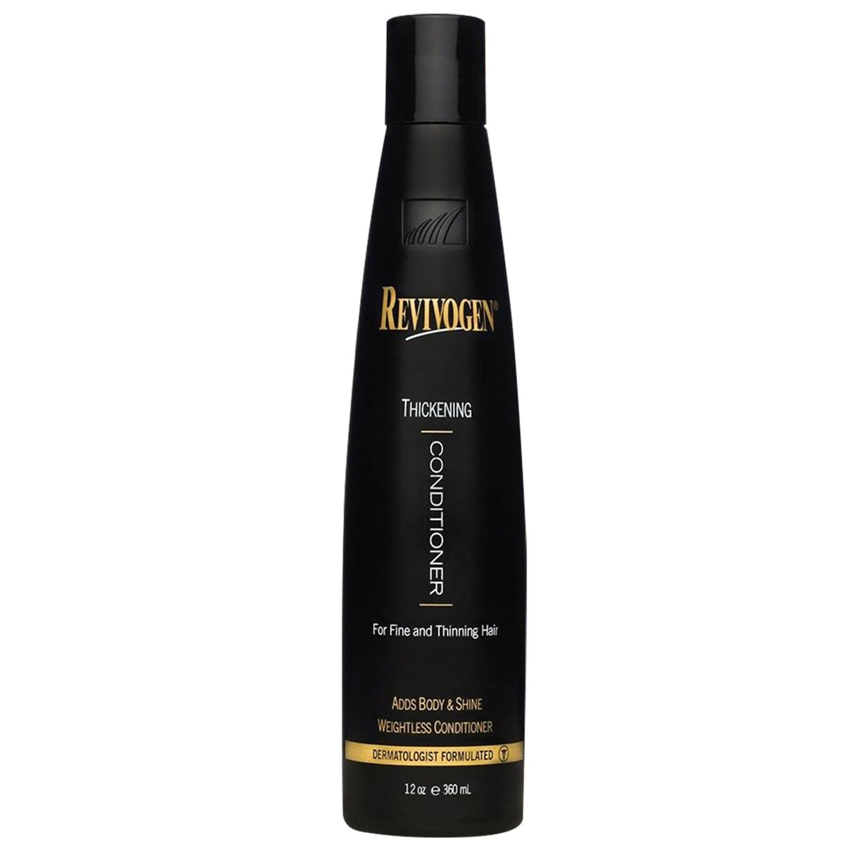 Revivogen MD thickening conditioner bottle ready for daily use to boost volume.