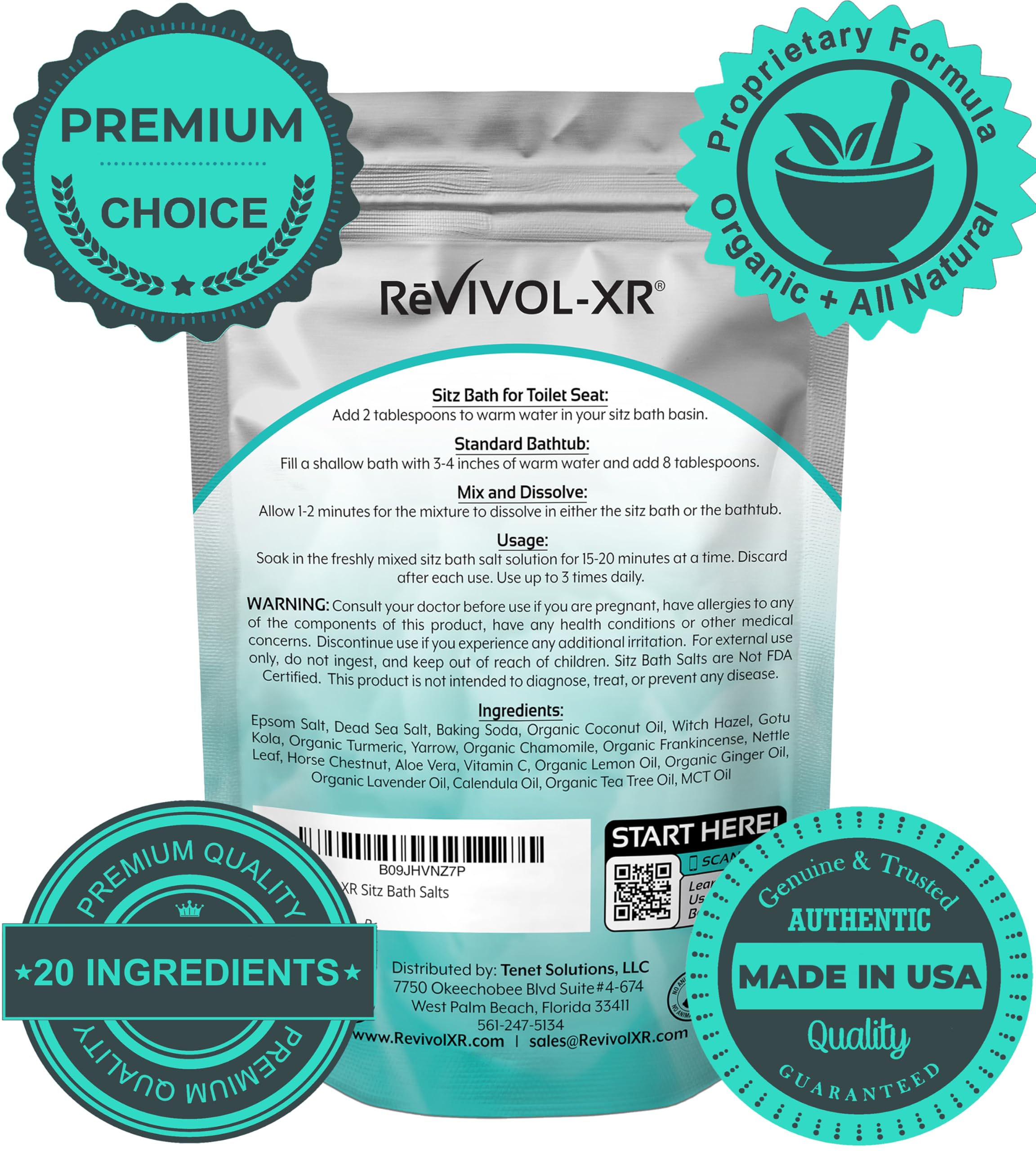 REVIVOL-XR USA-made packaging highlighting premium ingredients