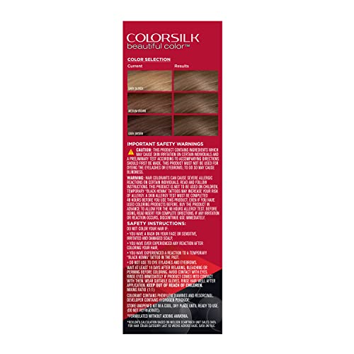 REVLON Colorsilk after-color condition leaves silky feel