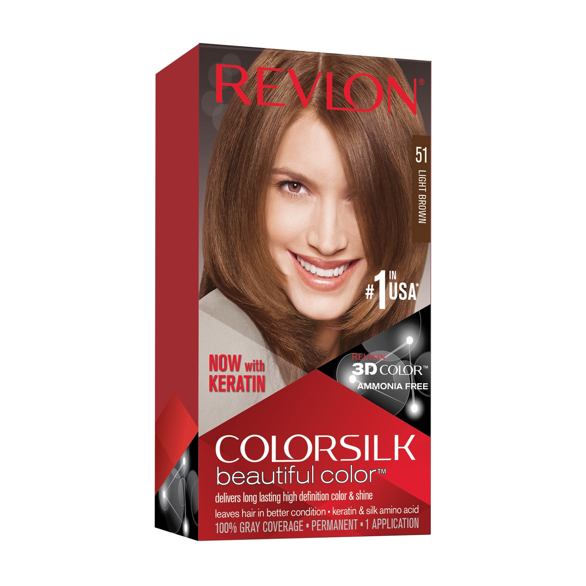 Revlon Colorsilk finished hair tone looks natural and shiny.
