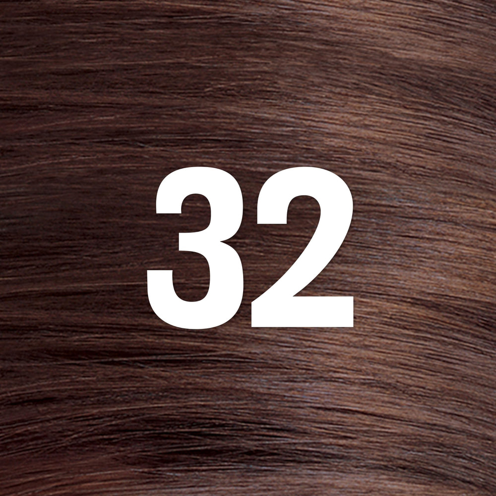 Revlon ColorSilk mix palette application demonstrates precise color placement for even gray coverage.