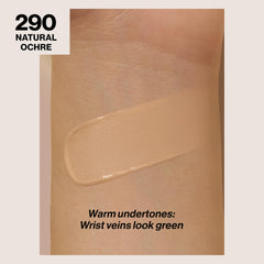 Revlon ColorStay application on combination and oily skin demonstrating blendable coverage