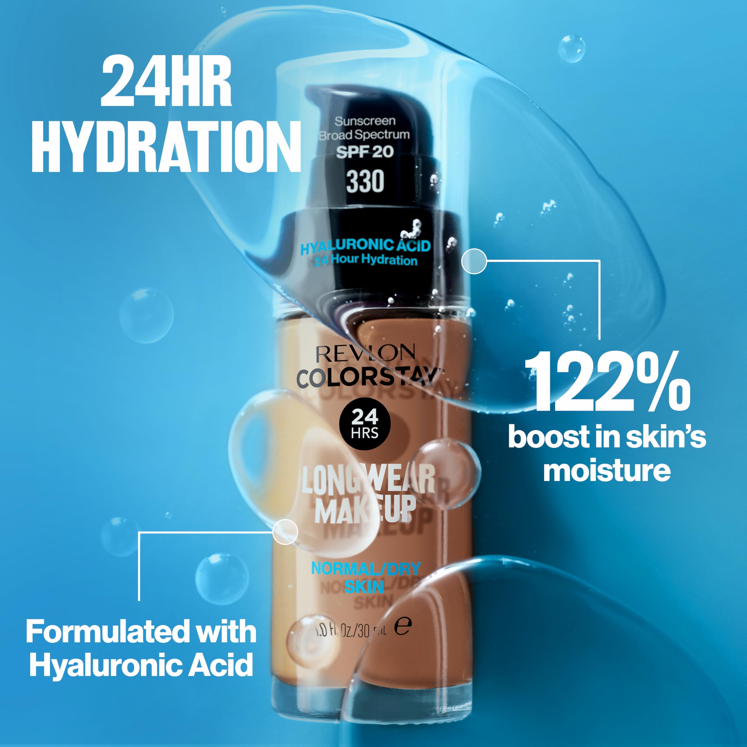 Revlon ColorStay application shot showing easy buildable coverage