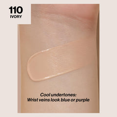 Revlon ColorStay SPF 15 label on the foundation bottle highlighting long wear potential.