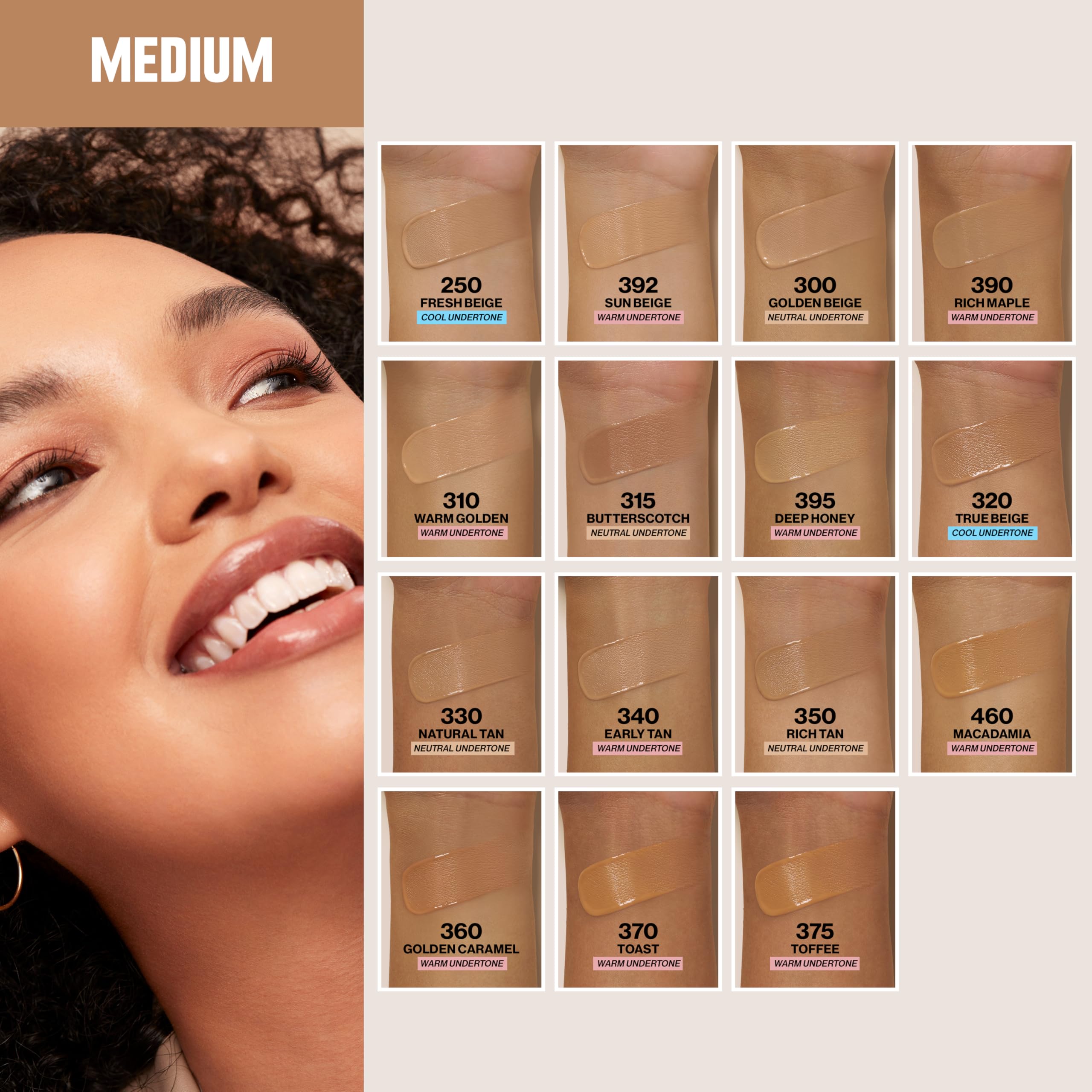Vitamin E nourishes skin with Revlon ColorStay foundation.