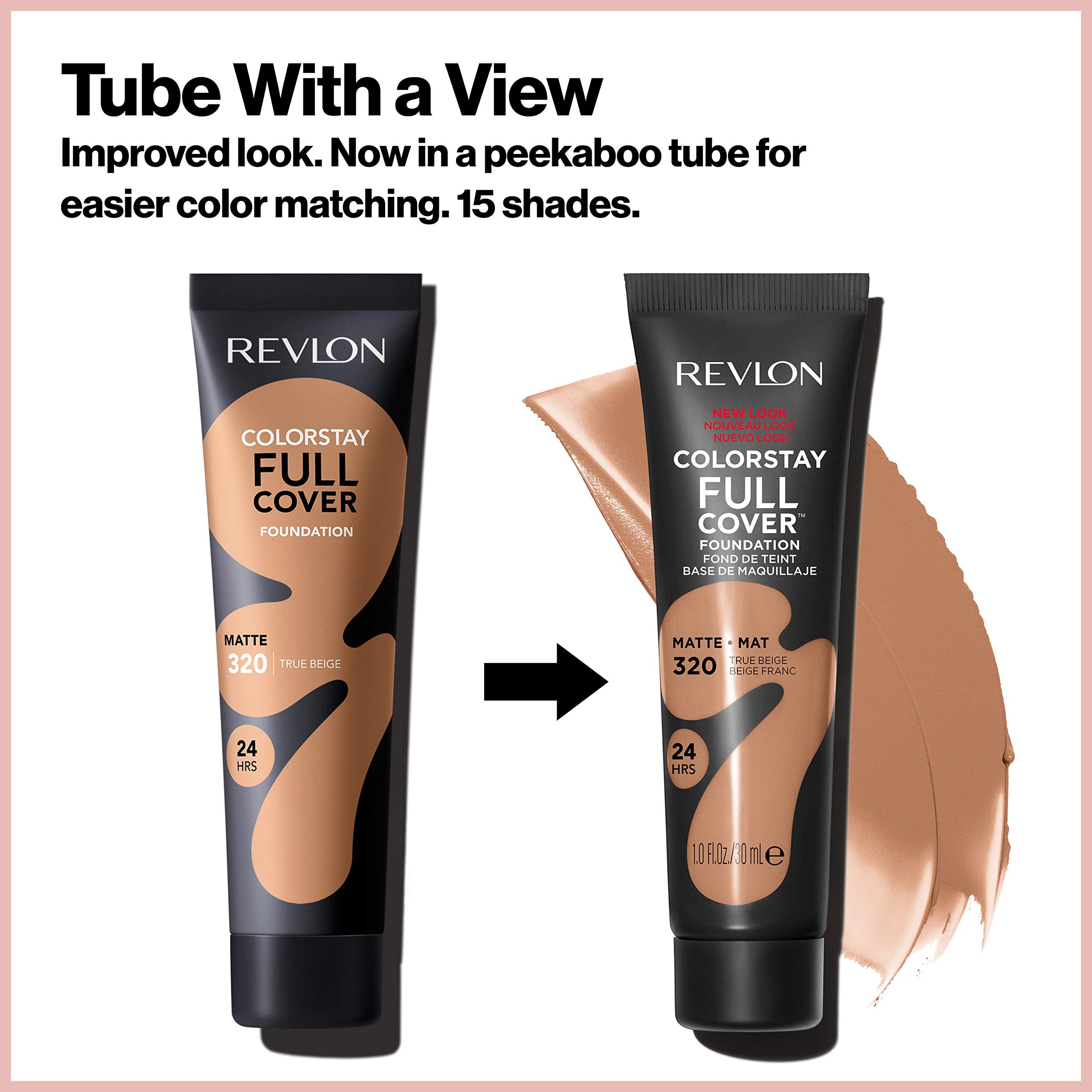 Revlon ColorStay Full Cover Foundation Almond 405 24h wear demo on skin