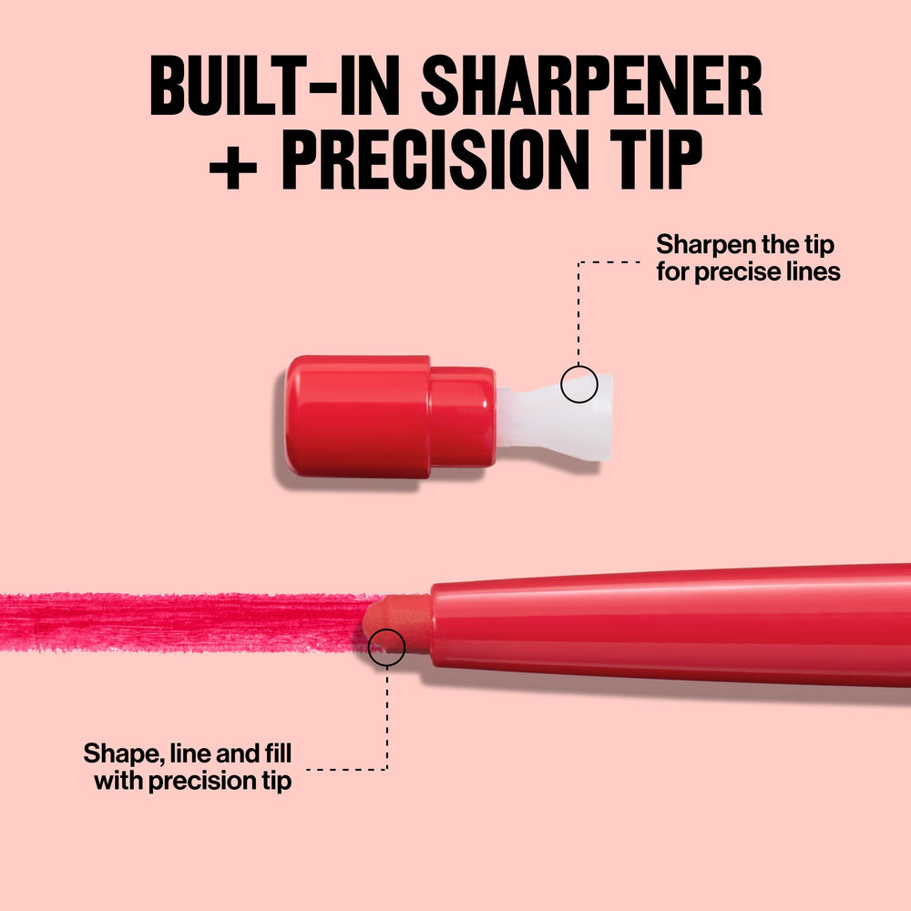 Revlon ColorStay lip liner prevents bleeding and feathering for crisp edges