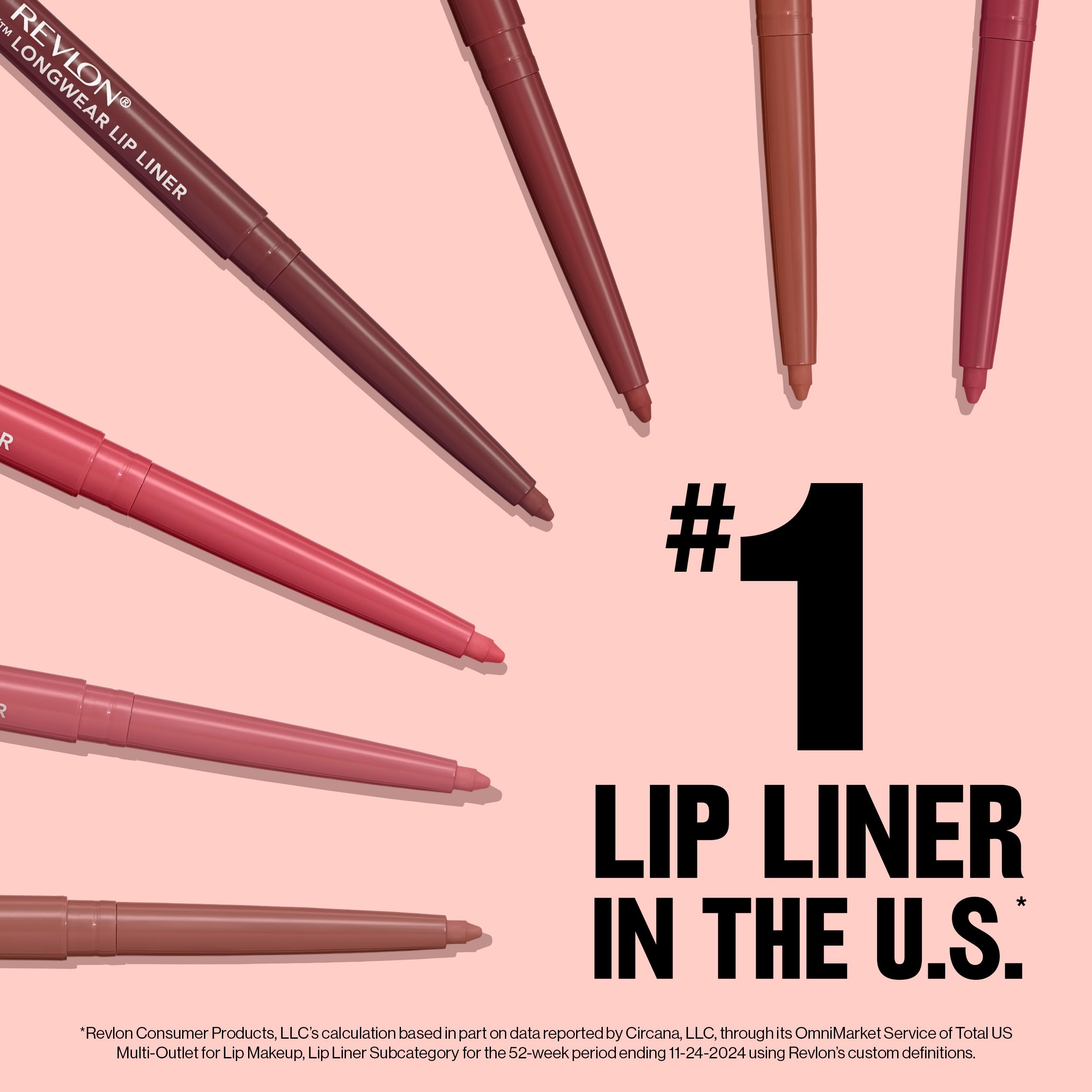 Revlon ColorStay lip liner packaging with built-in sharpener for travel