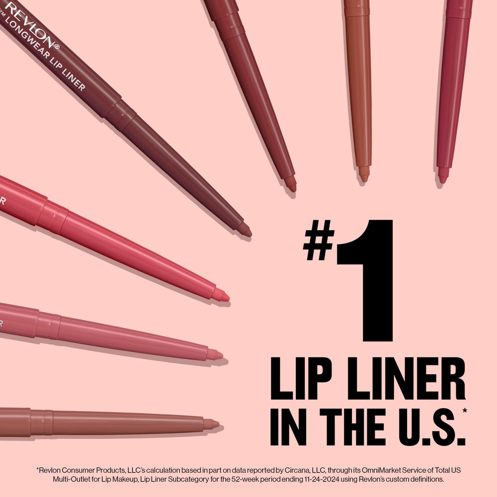 Revlon ColorStay lip liner packaging with built-in sharpener for travel