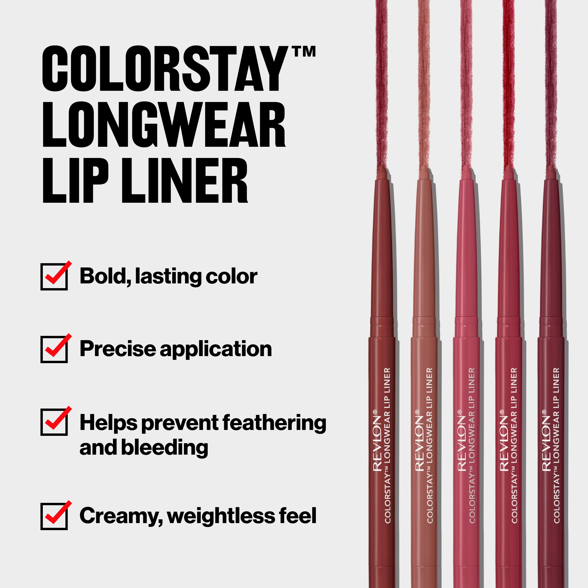 Close-up of the pencil tip ready for precise lip shaping.