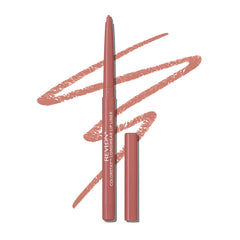 Revlon ColorStay lip liner Rose 655 swatch showing rich color and definition