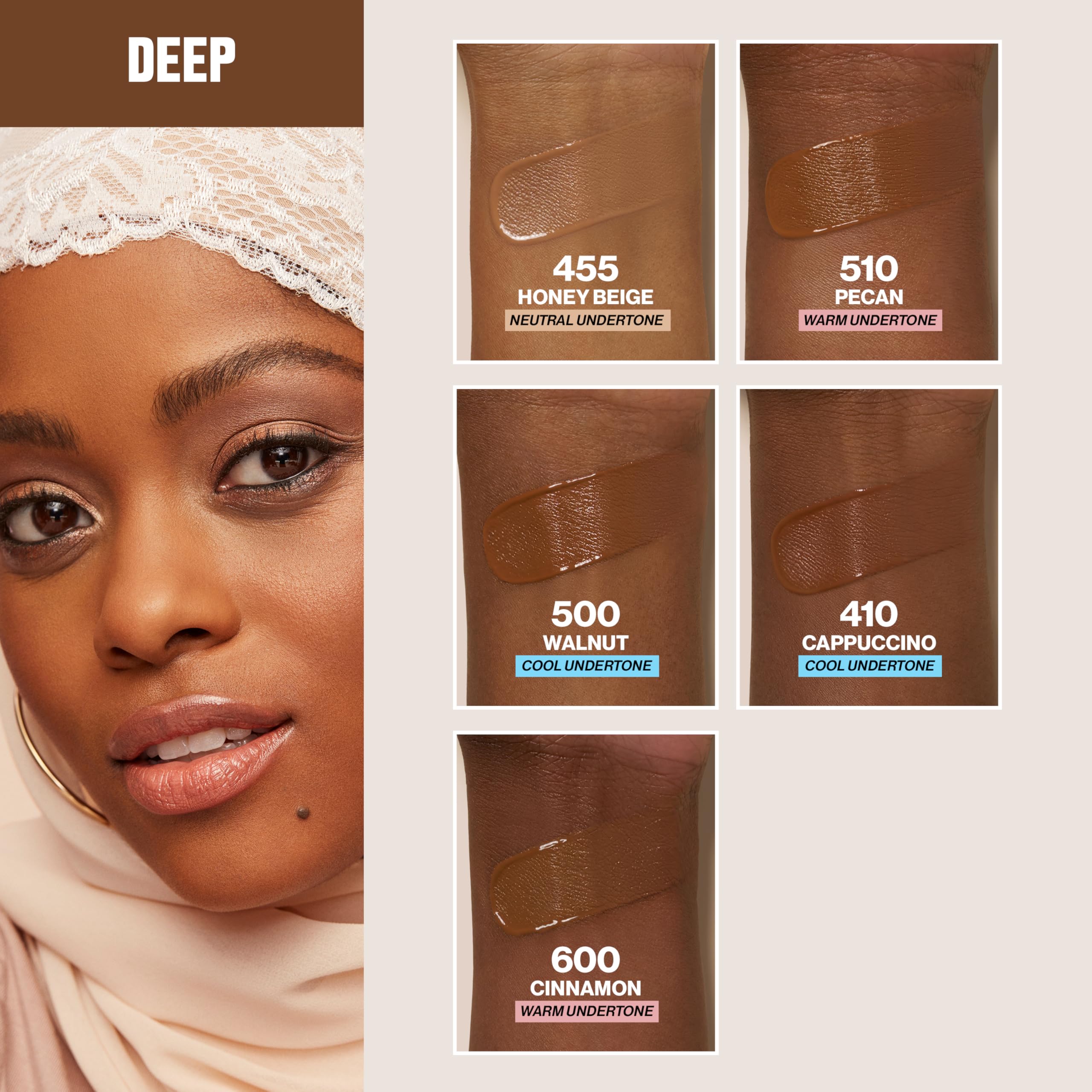 Revlon ColorStay close-up glow emphasizes hydrated, healthy-looking skin
