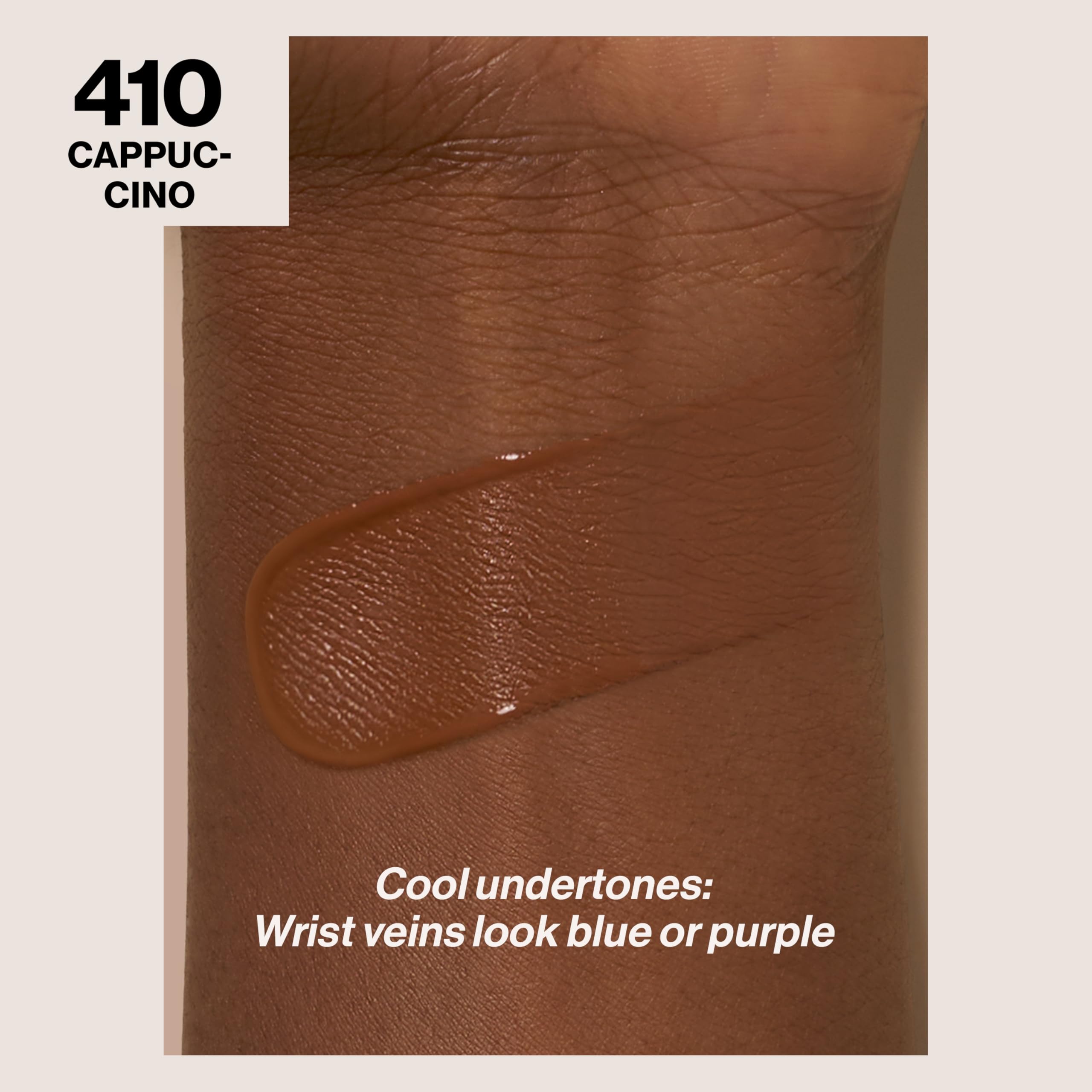 Revlon ColorStay texture close-up reveals smooth, buildable coverage