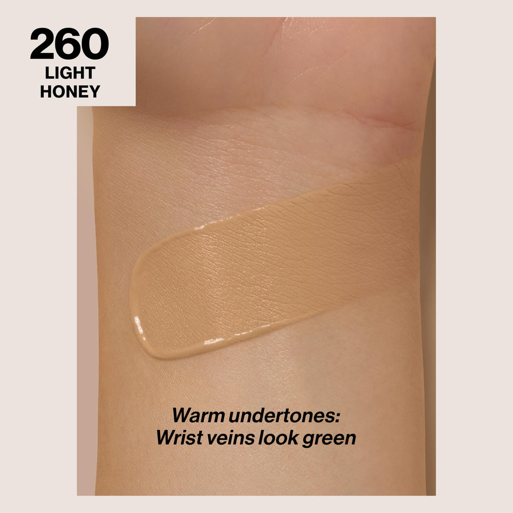 Bottle with pump featuring Revlon ColorStay Liquid Foundation for all-day wear.
