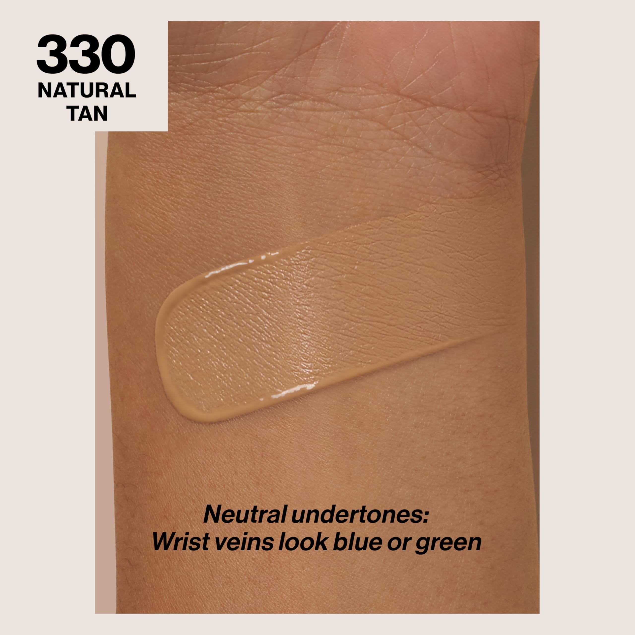 REVLON ColorStay foundation close-up texture showing natural finish.