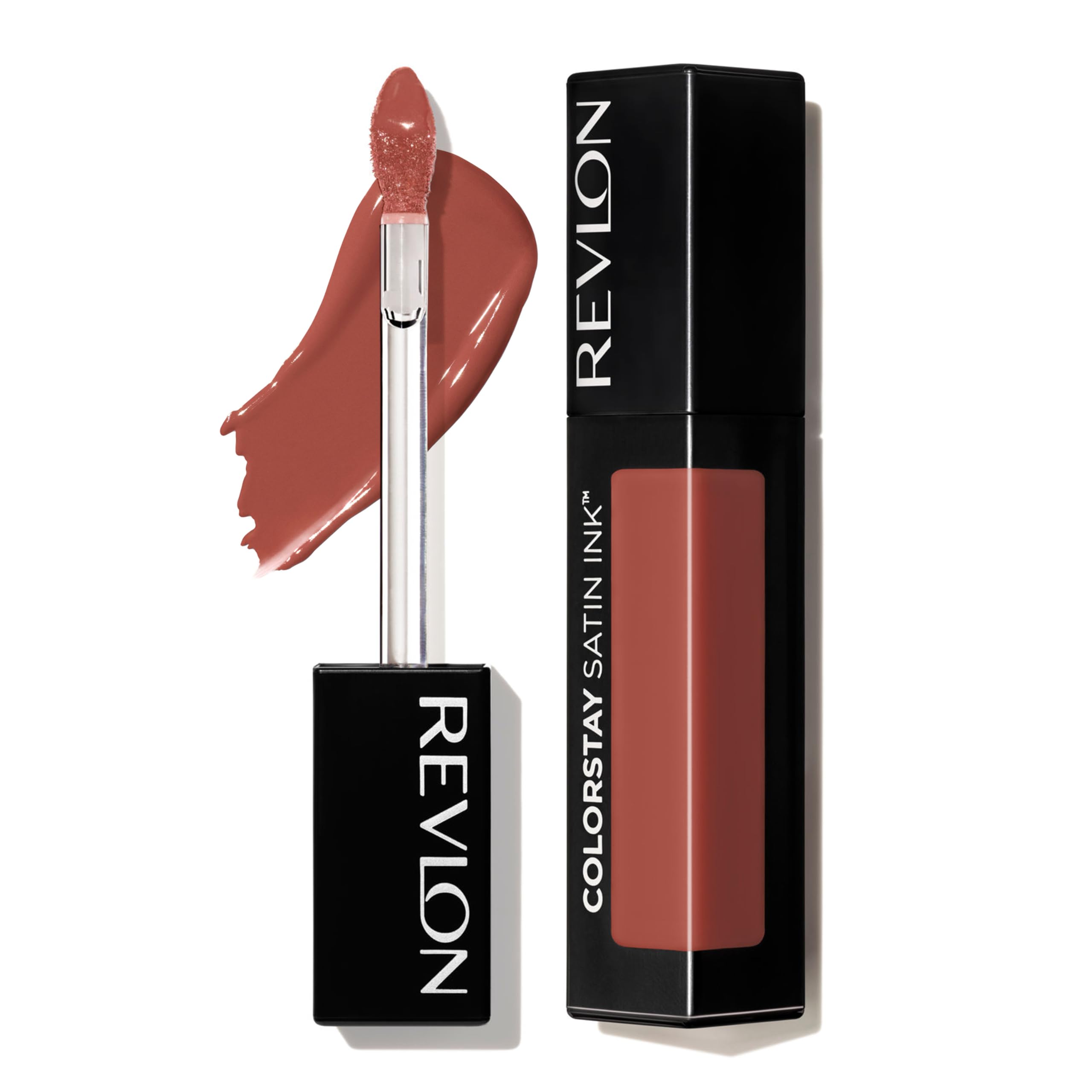 REVLON ColorStay Satin Ink Crown Jewels bottle shows long-wear color for all-day glamour