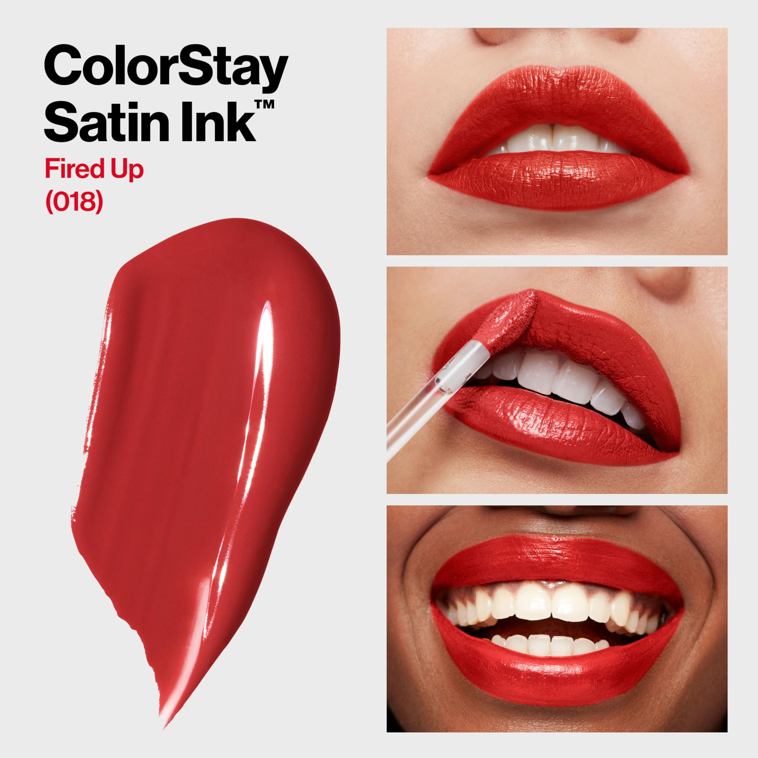 Swatch in use demonstrates one-step color and comfortable wear