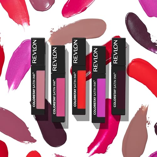Color range from nude to red in satin ink line