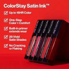 Lip wear test showing long-lasting color with satin shine