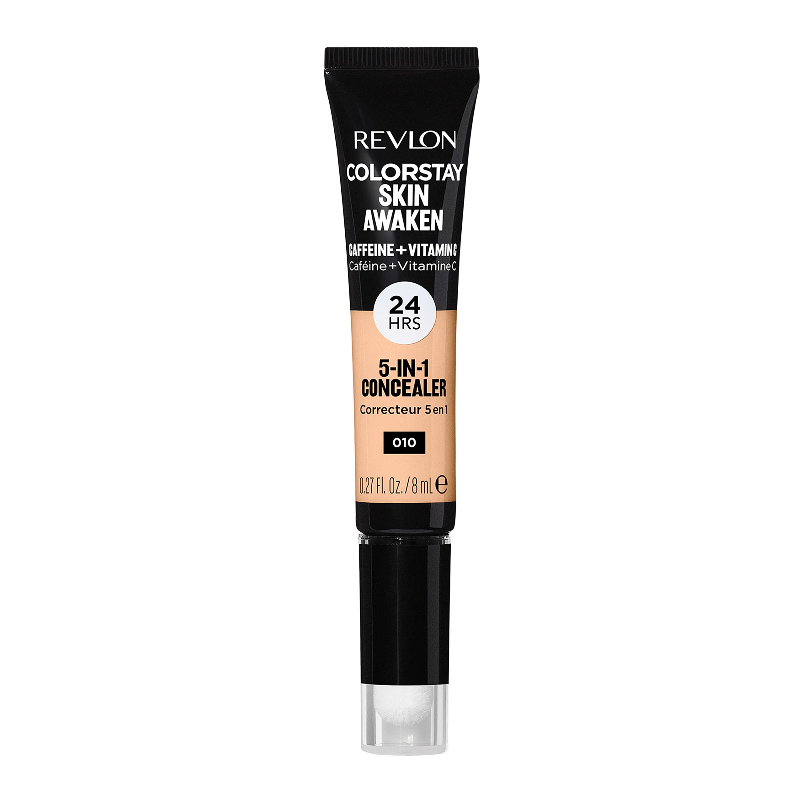 REVLON ColorStay Skin Awaken concealer 010 Vanilla tube provides lightweight coverage for imperfections.