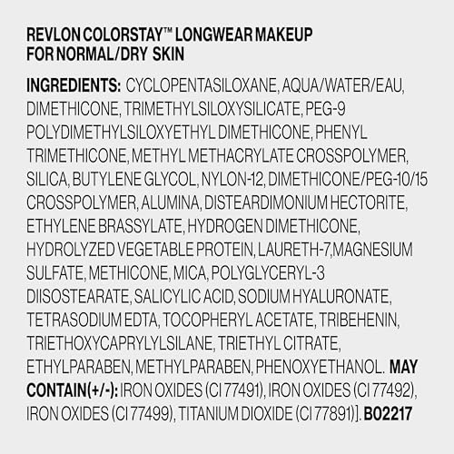 Revlon ColorStay natural finish texture visible on skin