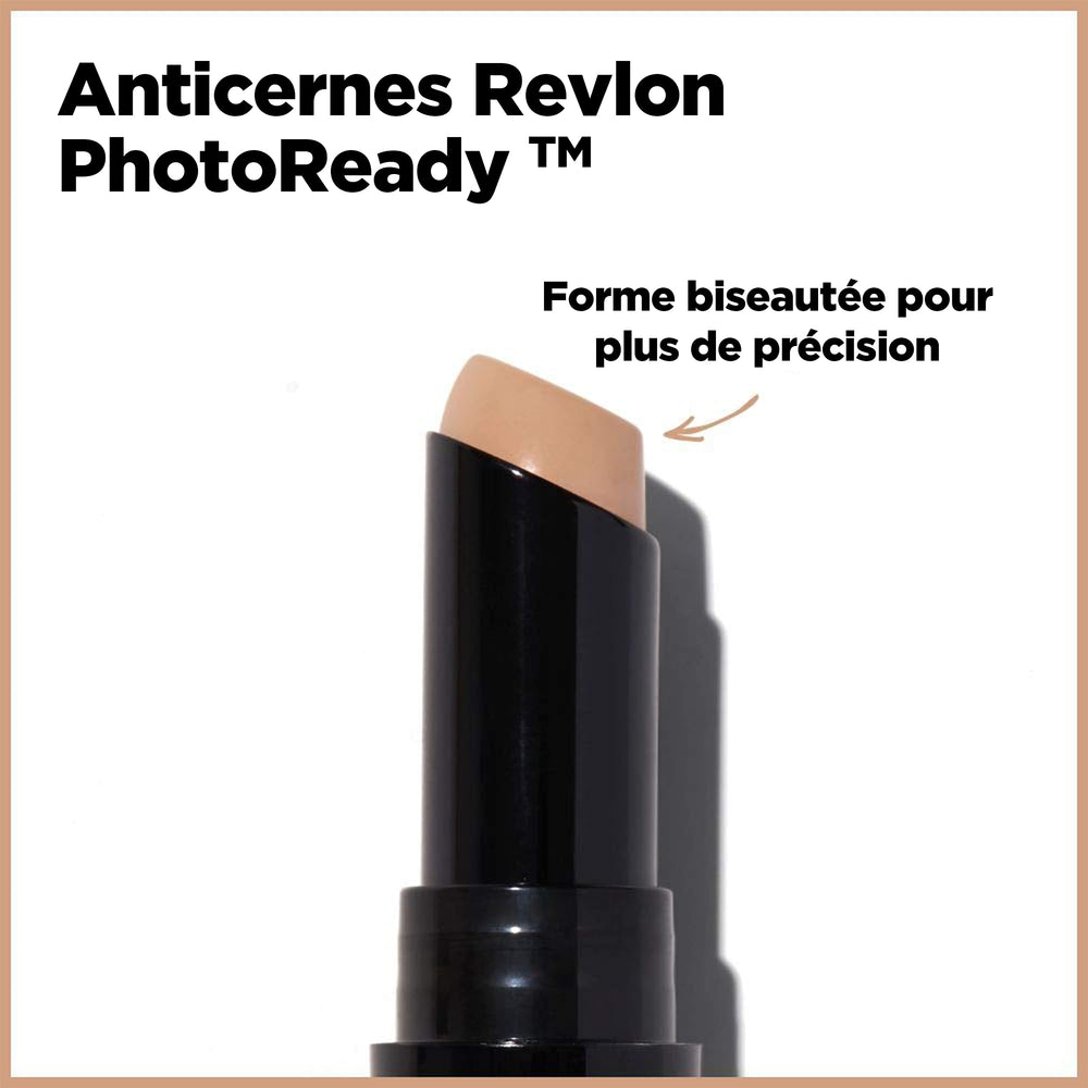 Revlon Concealer Stick Light 002 under-eye area coverage camouflages darkness.