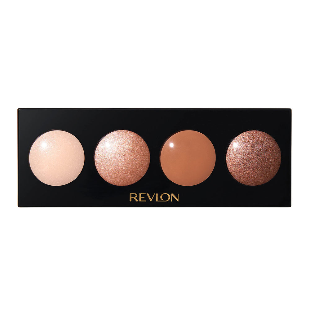 Revlon Illuminance Creme Shadow palette open compact with four blendable shades for everyday looks.