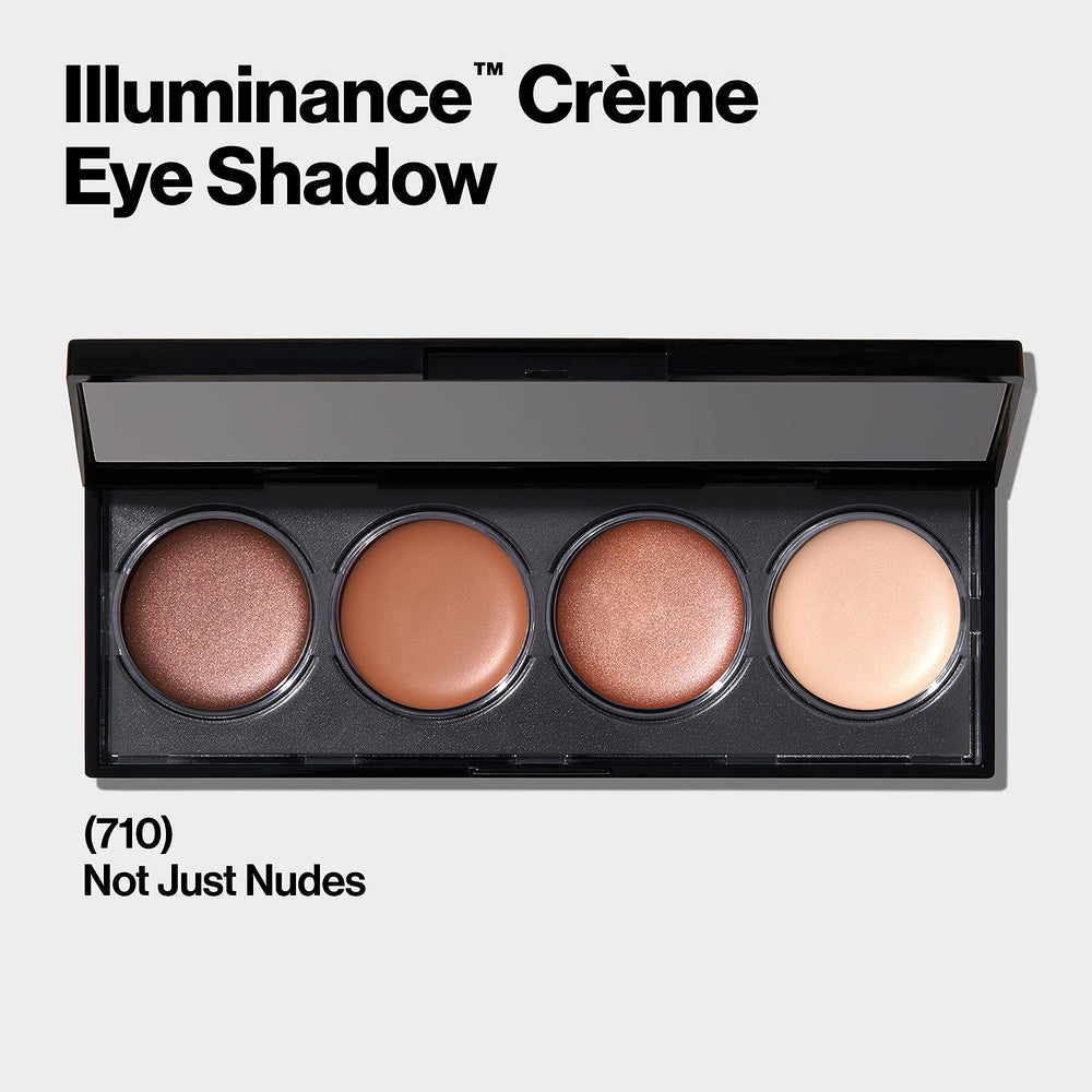 Revlon Illuminance Creme Shadow swatches show creamy, luminous color with smooth layering.