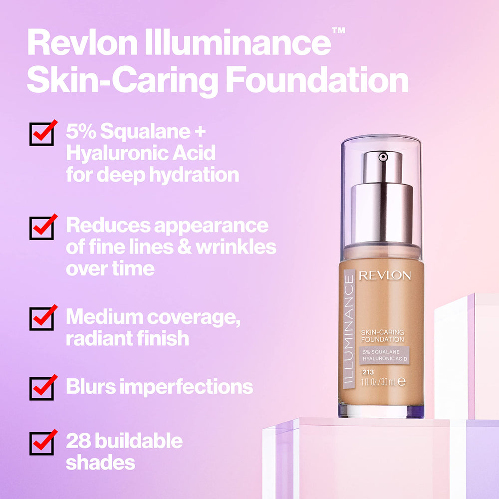 Revlon Illuminance ivory-beige swatches on skin for shade match