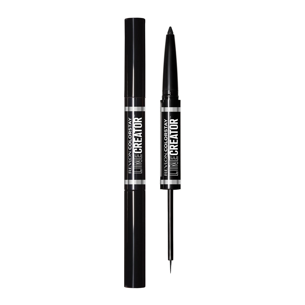 REVLON liquid eyeliner and smoky kohl dual-ended design for dramatic eyes.