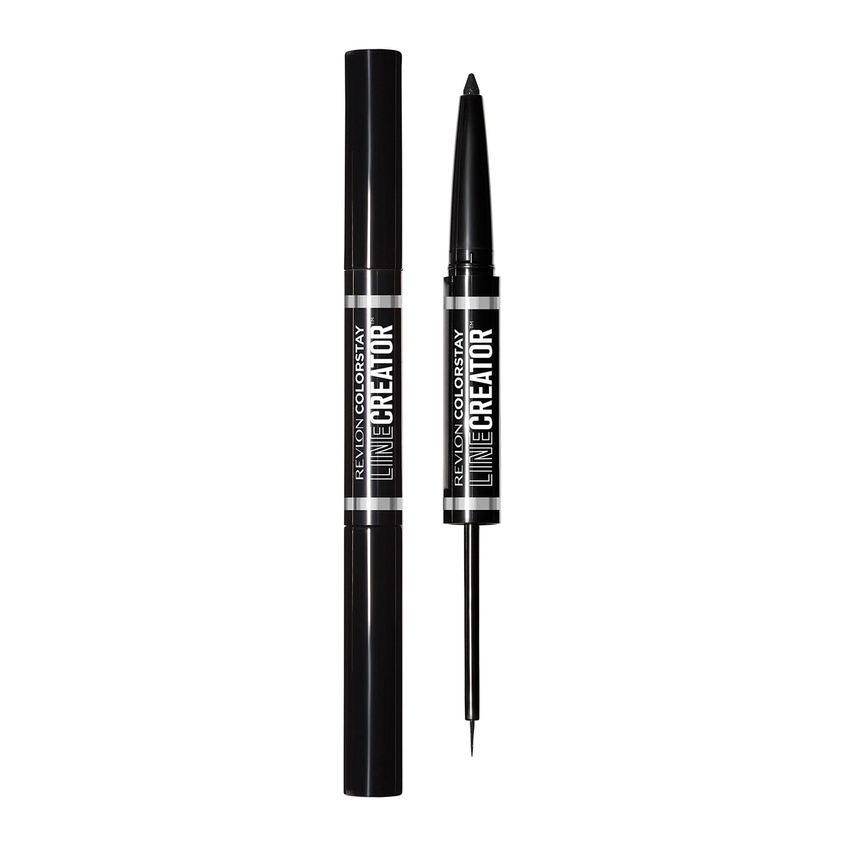 REVLON liquid eyeliner and smoky kohl dual-ended design for dramatic eyes.