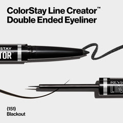 REVLON liquid precision brush-tip for sharp, lasting lines.