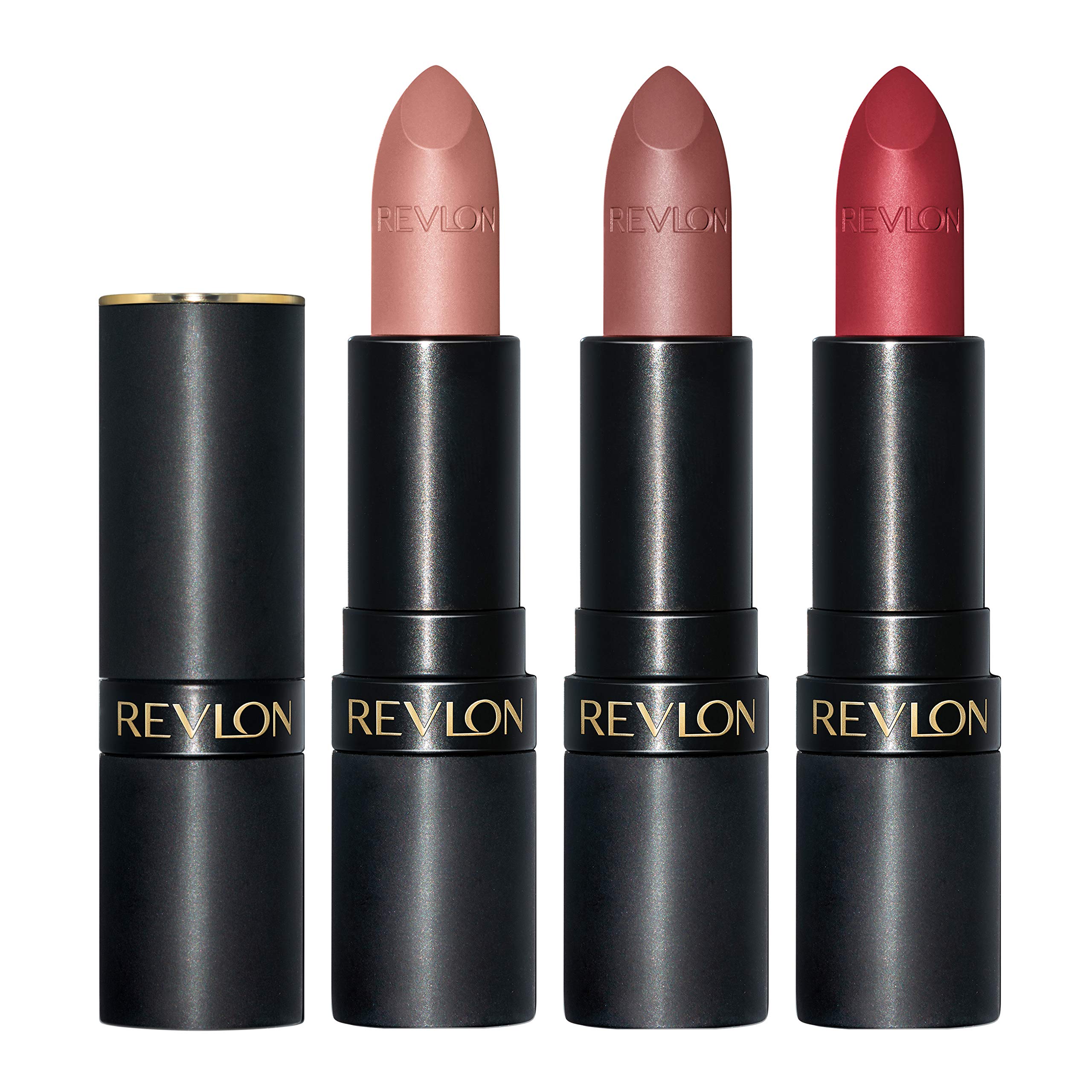 REVLON matte lip look completed with long-lasting color and comfortable wear