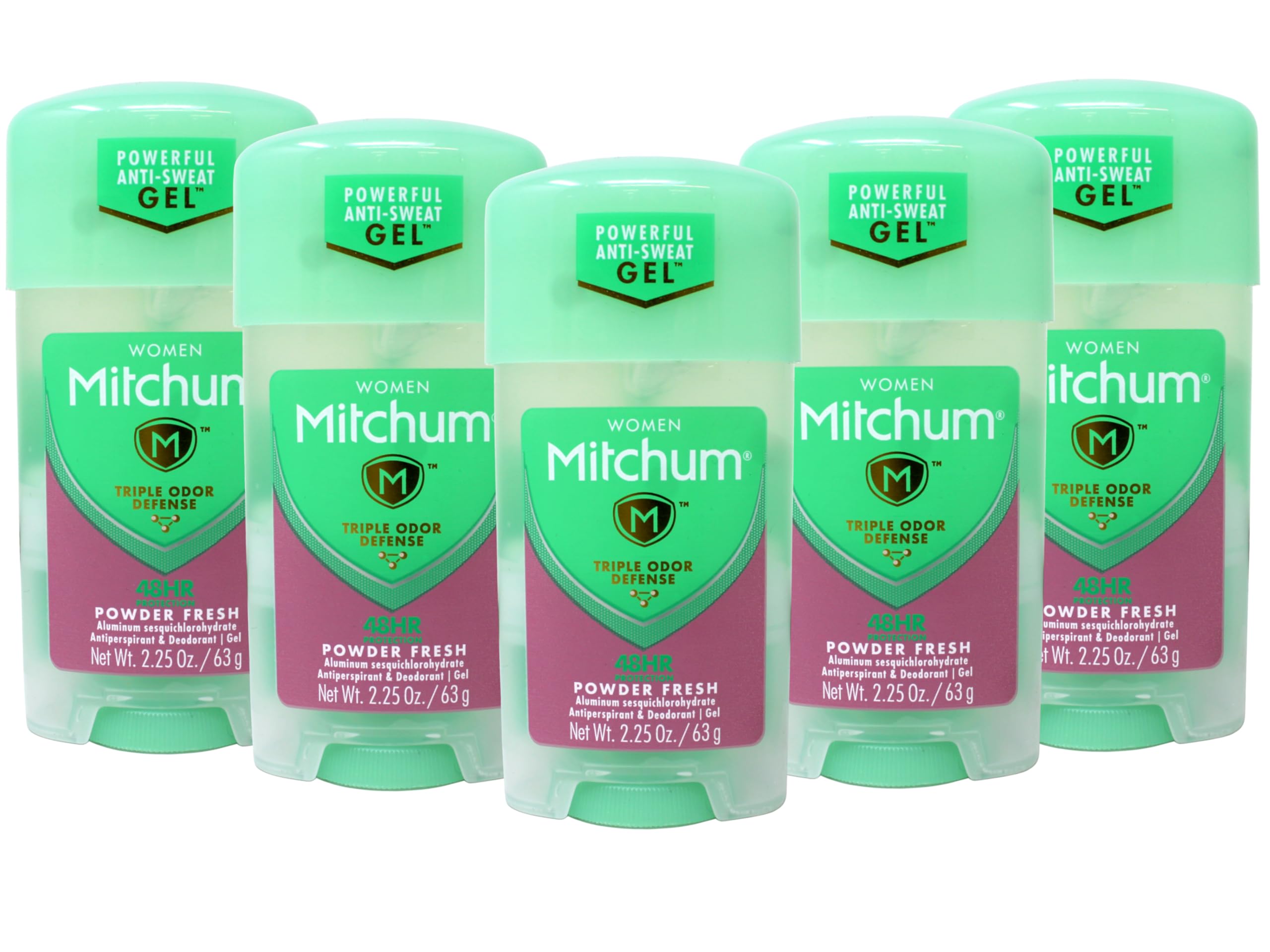 REVLON Mitchum gel anti-perspirant bottle with quick-dry protection for daily wear.