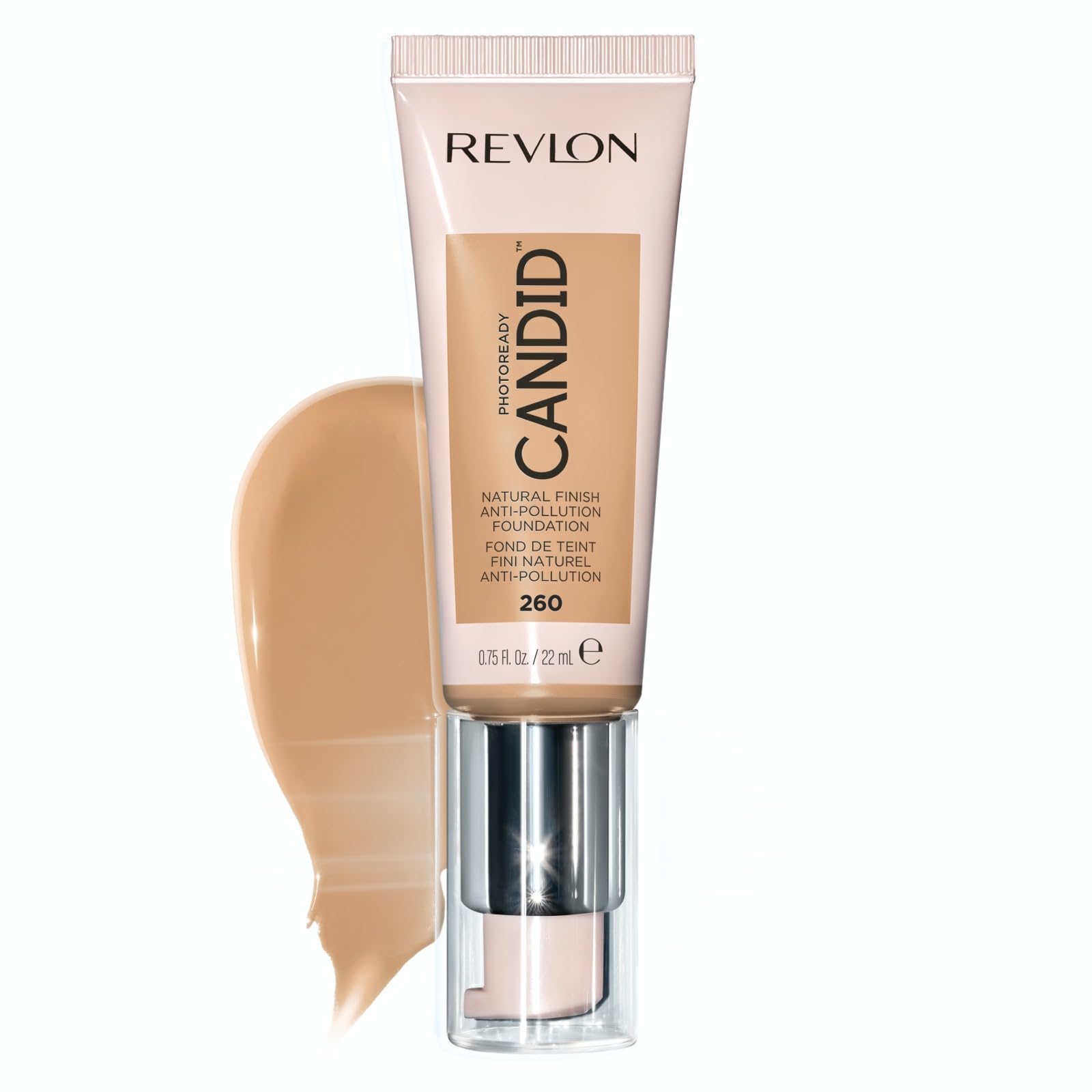 Revlon PhotoReady Candid foundation application with brush for buildable medium coverage
