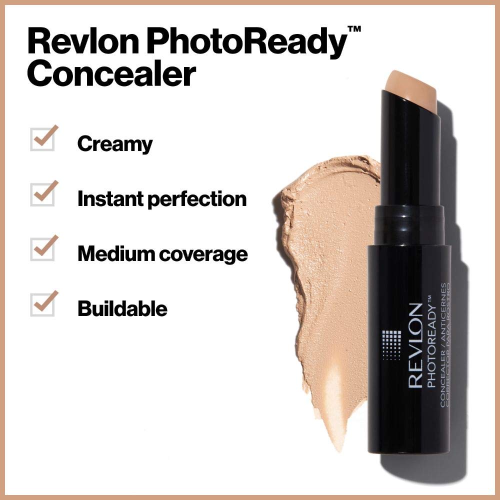 Revlon PhotoReady Concealer Stick HD Filter Technology softens flaws under bright light