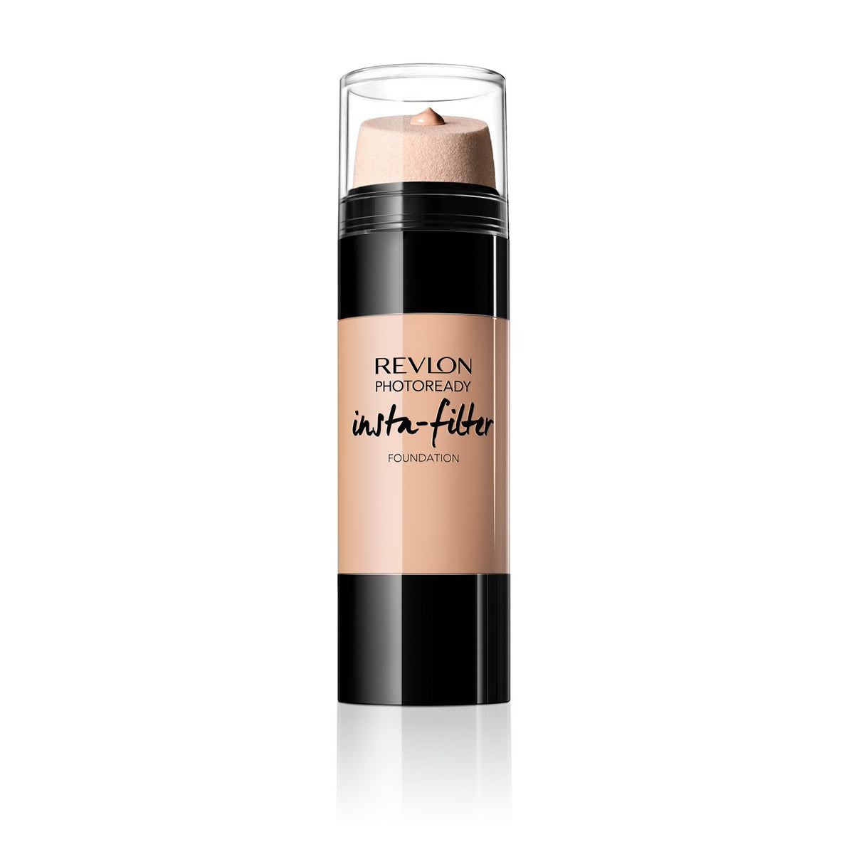 Revlon PhotoReady Insta-Filter Foundation Natural Beige bottle with dispenser for easy, hygienic application.