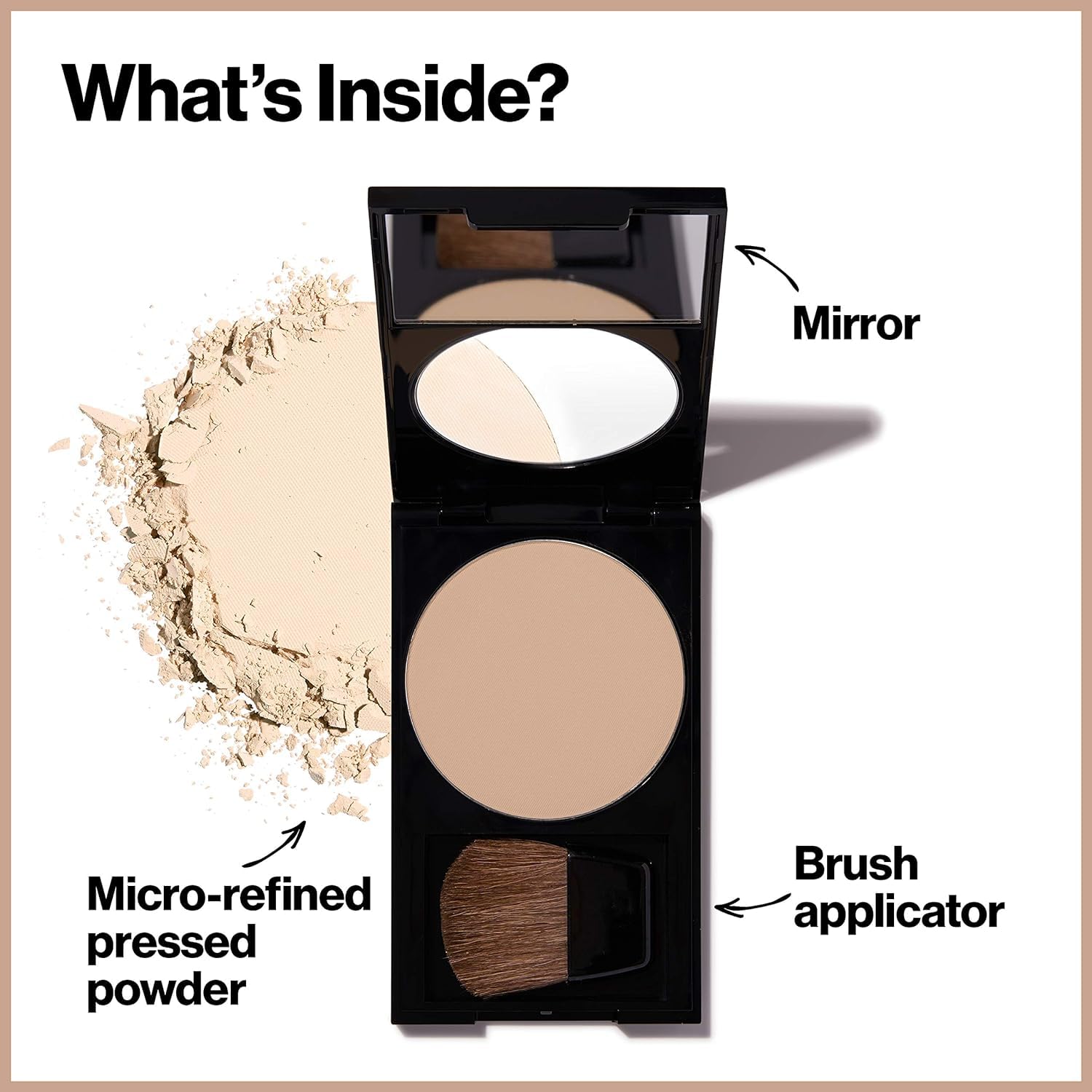 Revlon PhotoReady Powder Light Medium compact back view shows shade label.