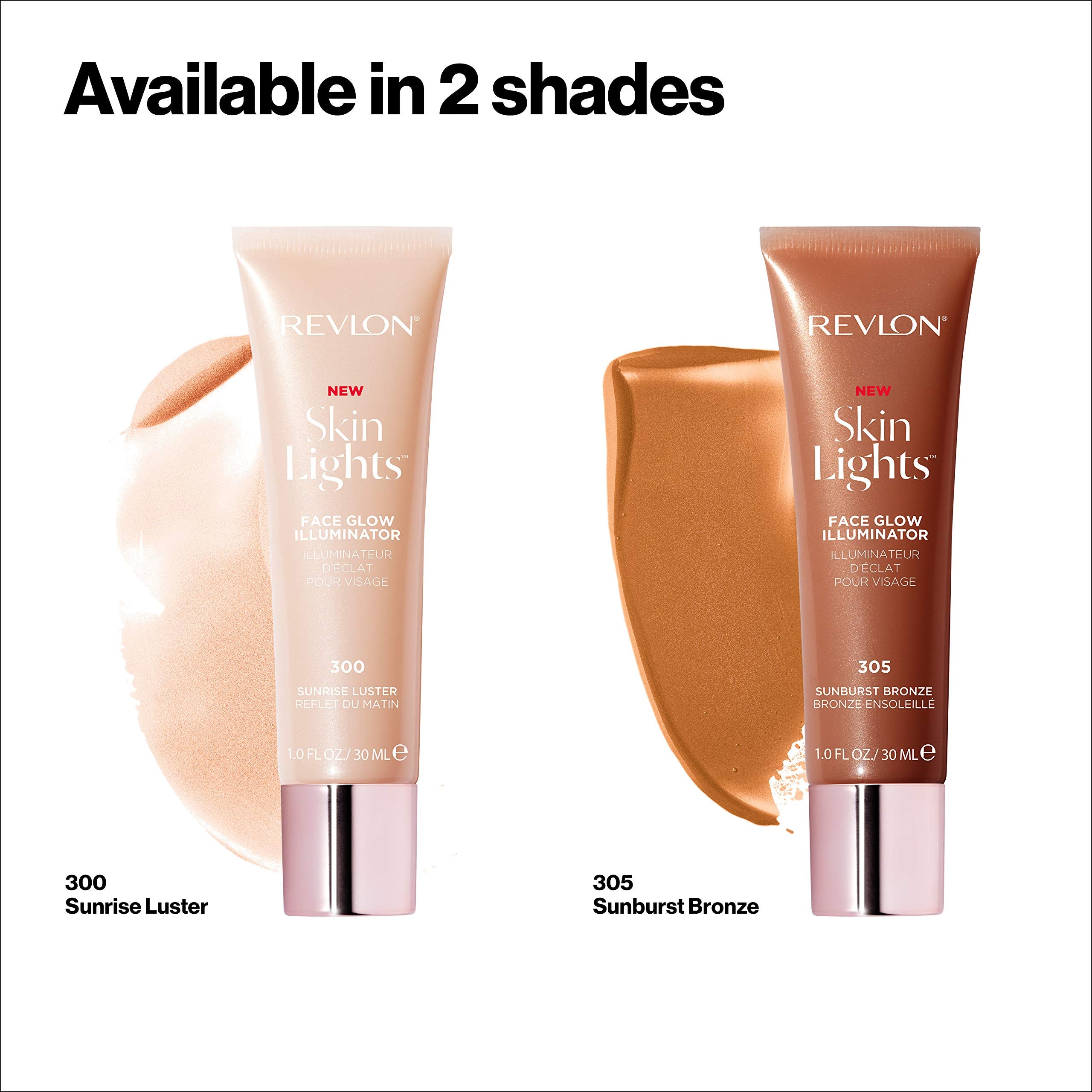 Revlon Skinlights priming application improves makeup base with a subtle glow.