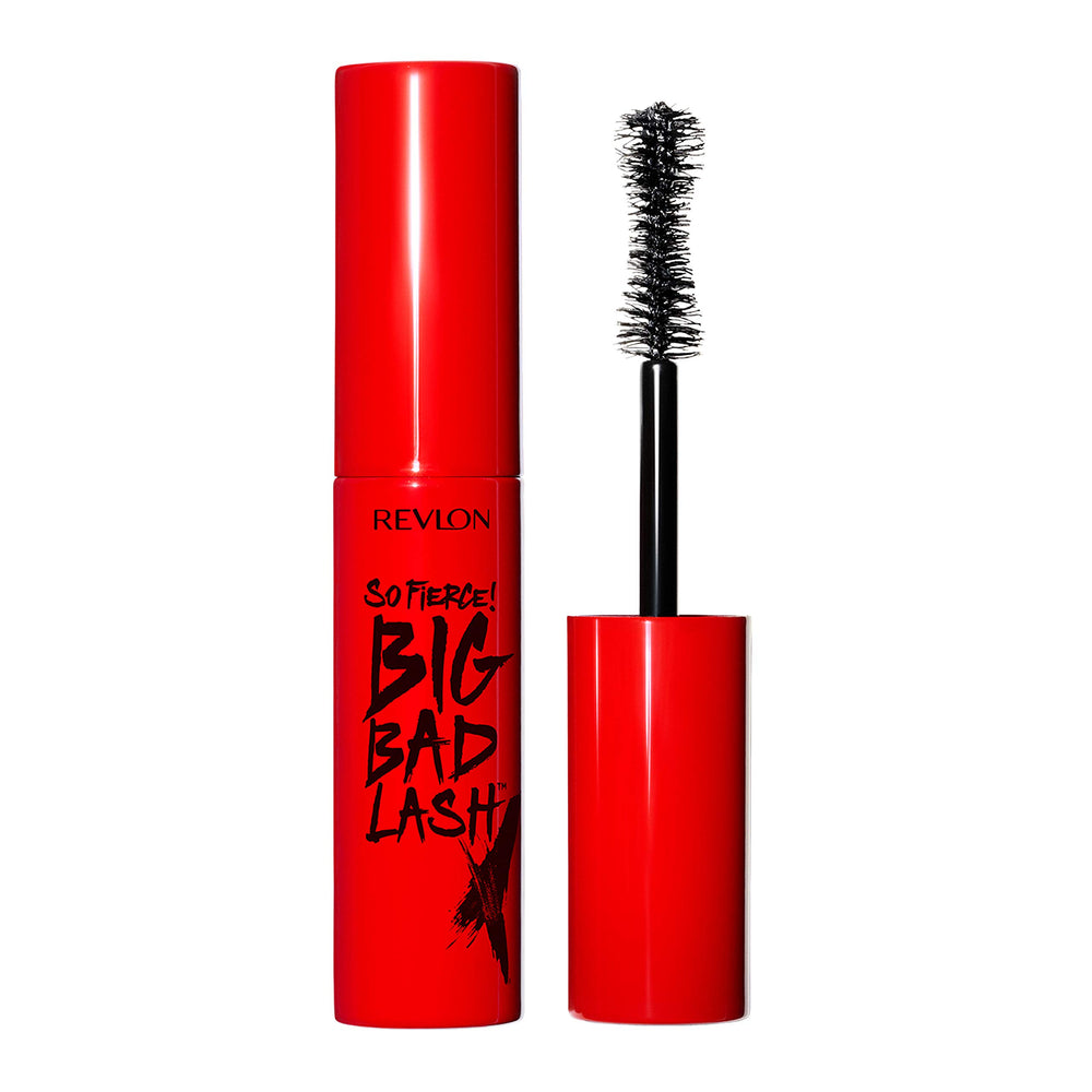 Revlon So Fierce Big Bad Lash mascara bottle shows bold volume potential.