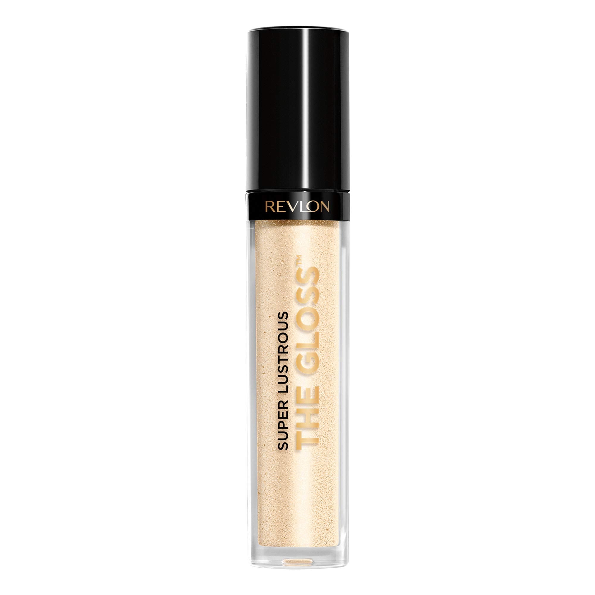 Revlon Super Lustrous lip gloss All That Glitters bottle with high shine.