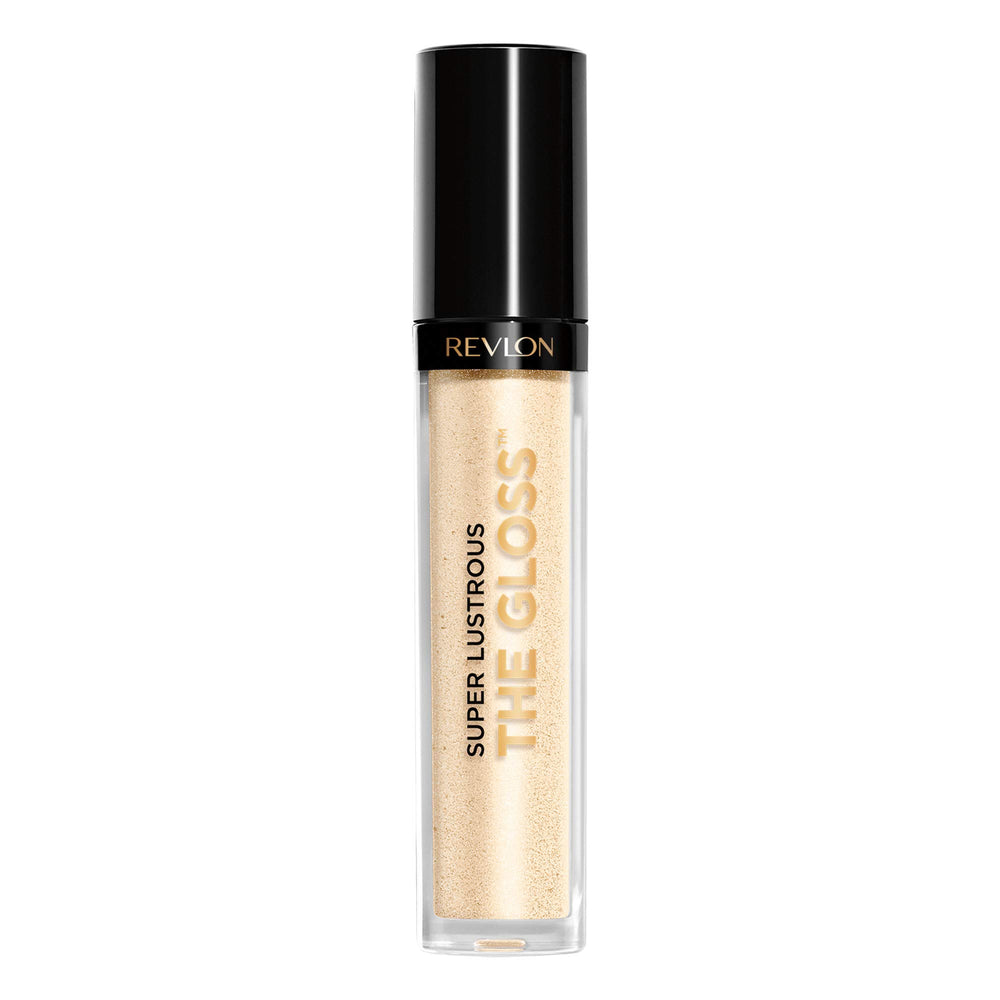 Revlon Super Lustrous lip gloss All That Glitters bottle with high shine.